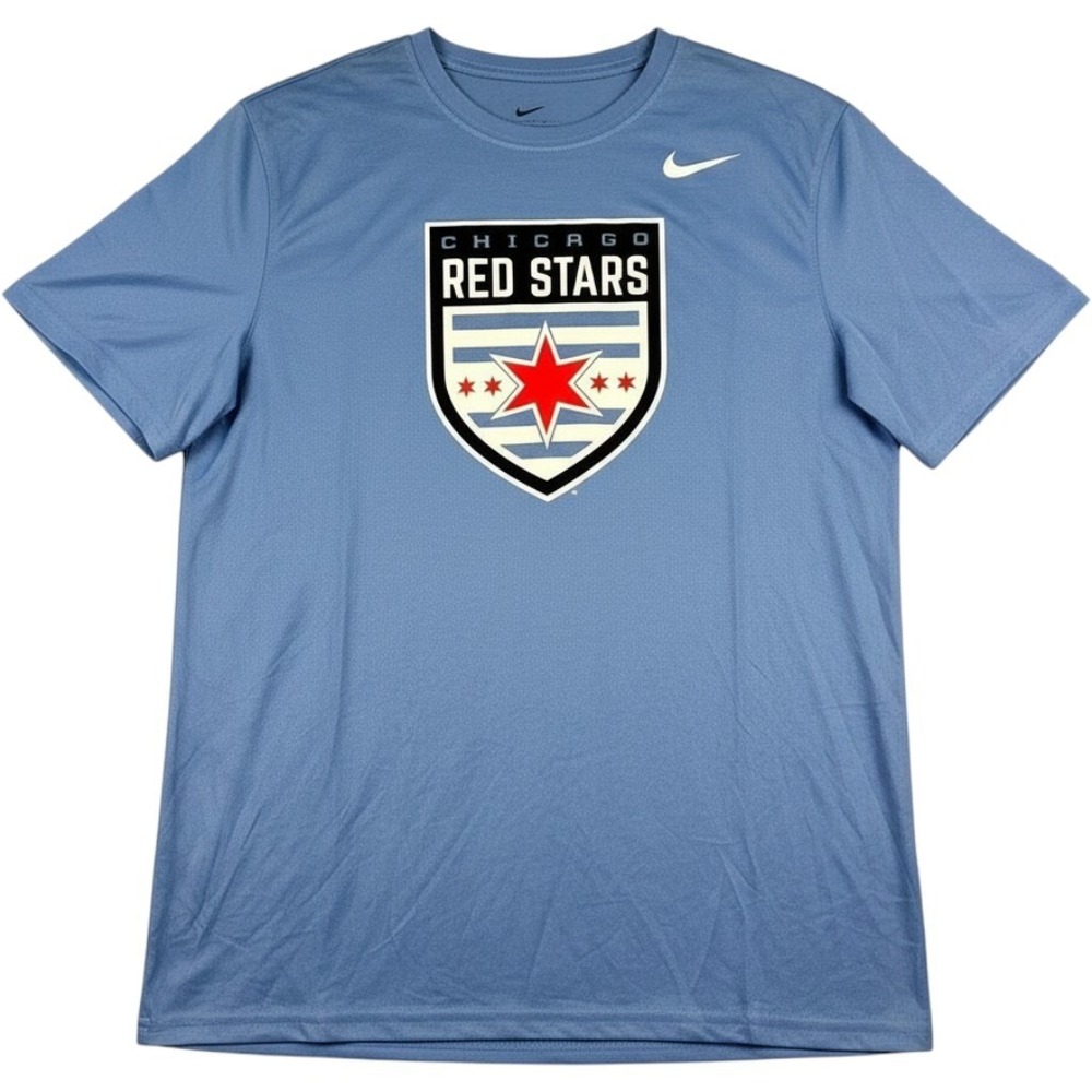 Nike Chicago Red Stars Dri-FIT Legend Tee Mens Large Blue NWSL Soccer Shirt NWT